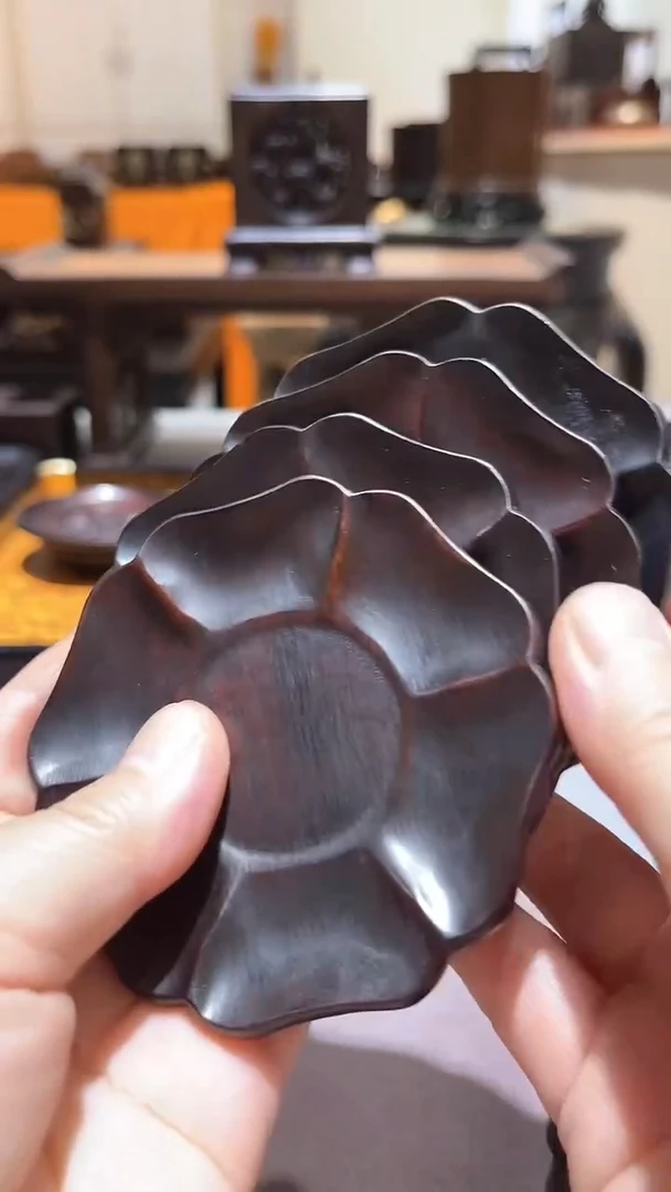 木桥**人精品木雕4片精工细作