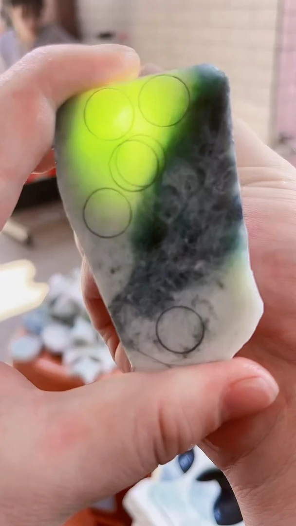 翡翠裸石缅甸天然翡翠A货F07