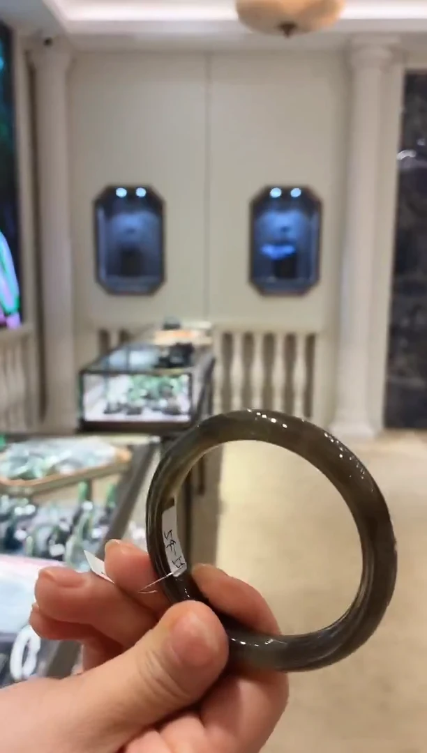 未镶嵌手镯和田玉60【棉】不退不换圈口54.7