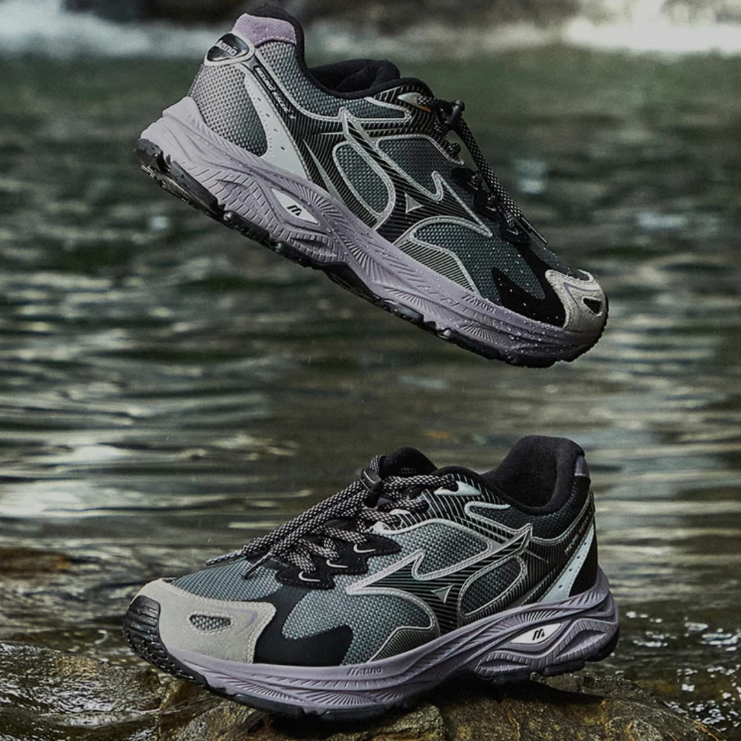 Mizuno/美津浓25加厚山系复古运动户外休闲跑鞋防泼水RACER S 2.0