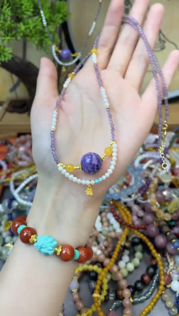 【闪购商品】紫晶颈饰未镶嵌309项链