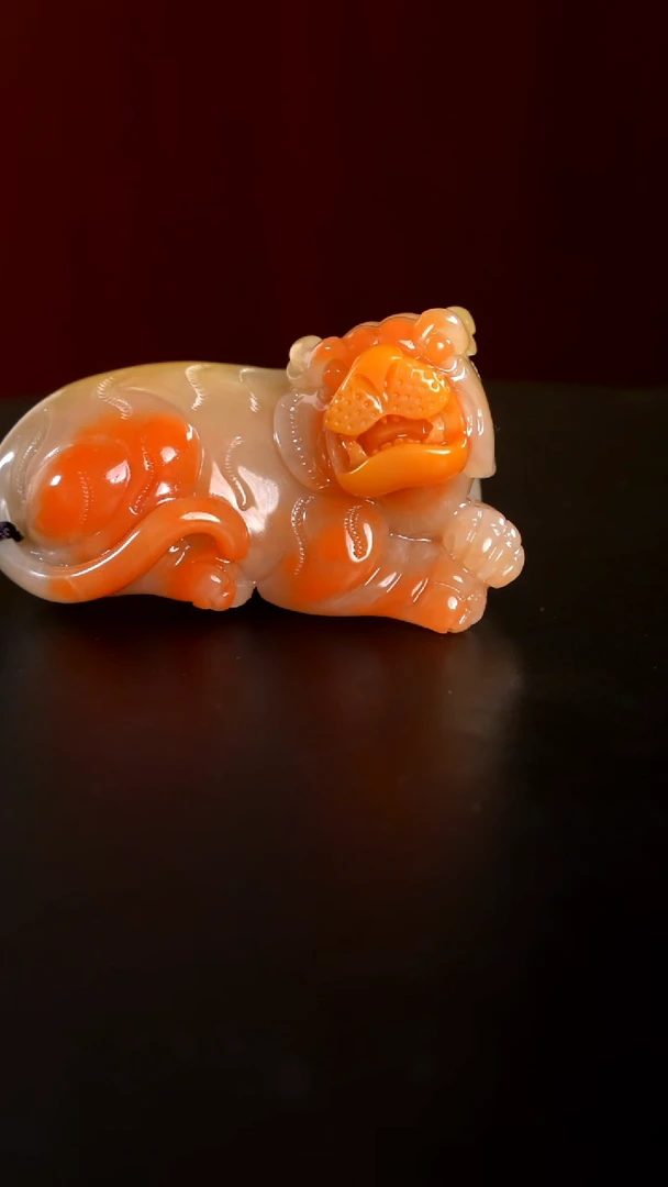 寿山石(*土寿山石手把件