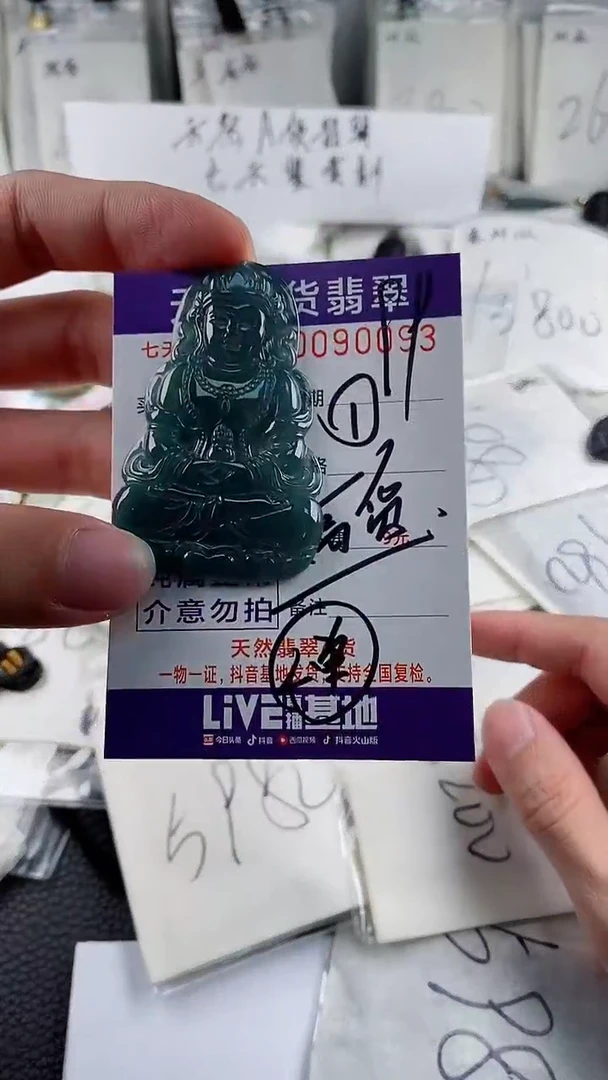 【闪购商品】翡翠颈饰未镶嵌多样性一件随机发货 度母观音99