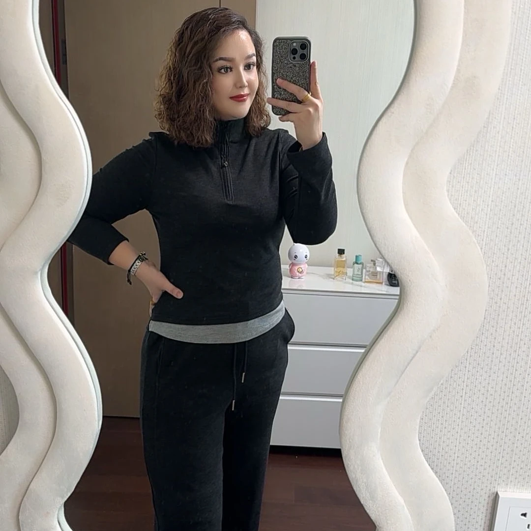 2024年新款秋季大码时尚运动套装YM1A065