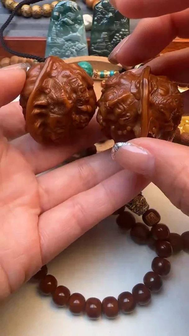 把件桃核核桃雕刻