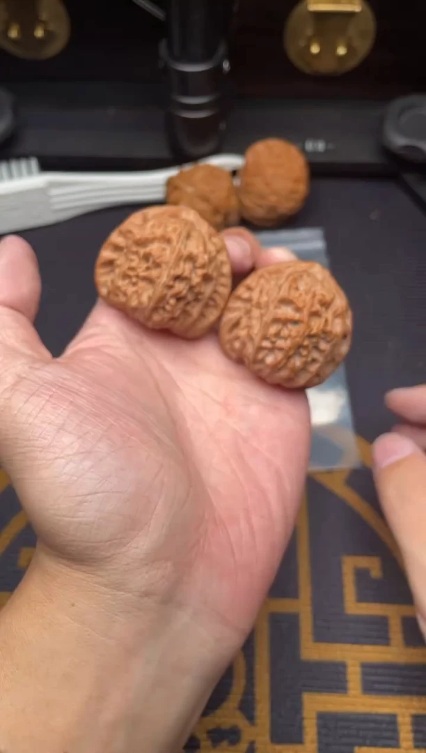 吊坠文玩核桃白狮子41