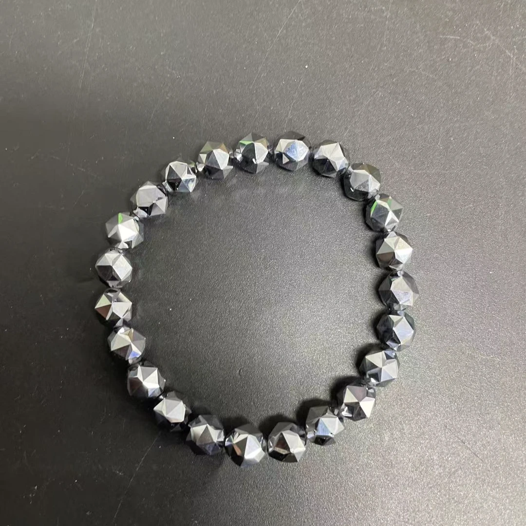 【小杰推荐】银白闪灵刻面手链 （多样性发其一）7249