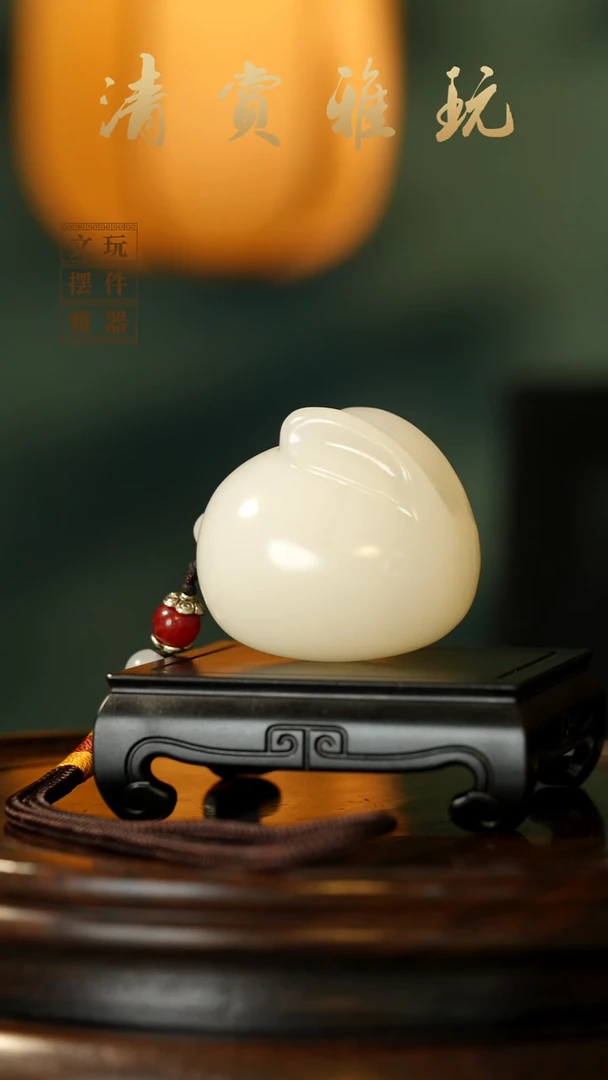 玉《前途似锦》手把件摆件