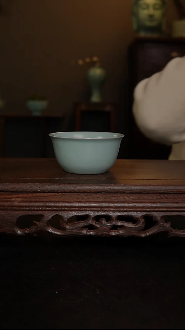 摆件原产地原矿仿古釉王国奇手工鸡缸杯