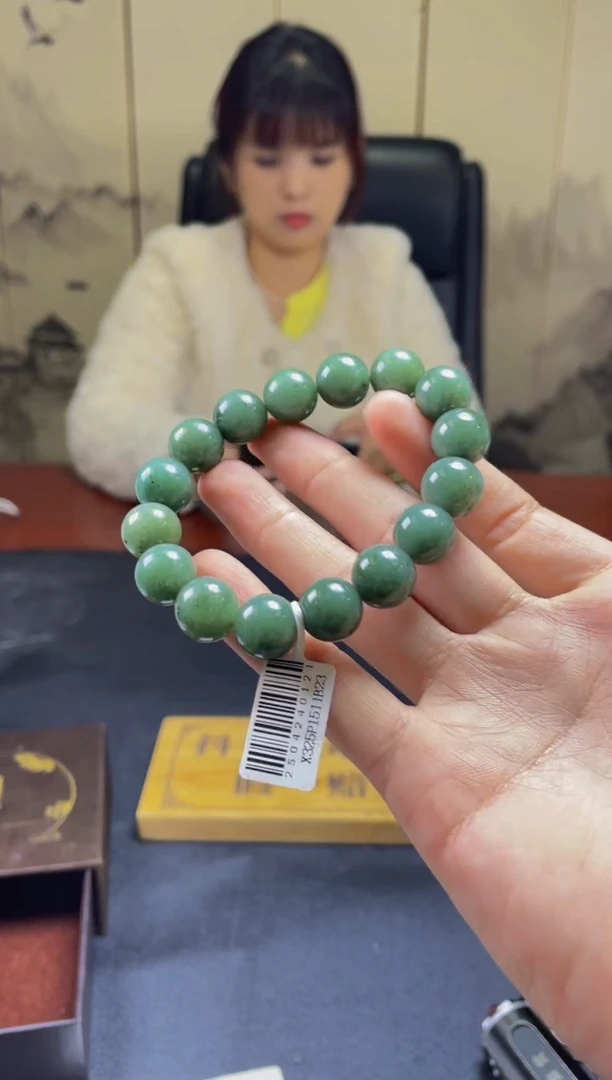 未镶嵌定制翡翠珠串 拍一发一