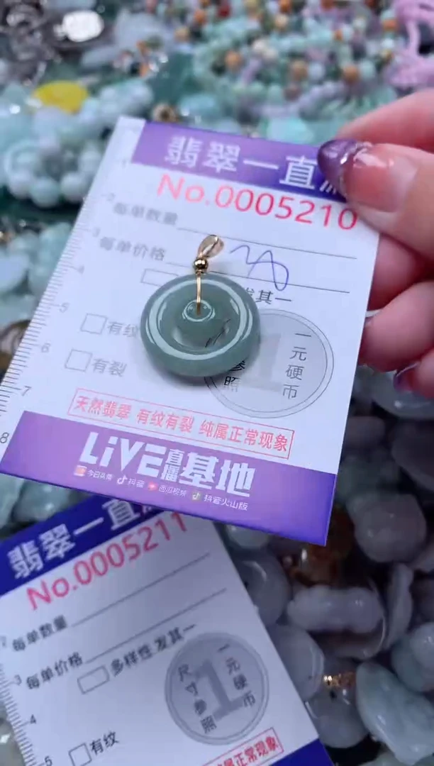 翡翠未镶嵌吊坠(不含链)5210