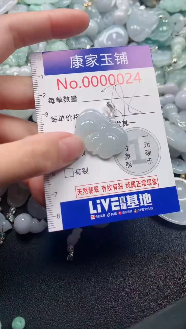 吊坠(不含链)未镶嵌翡翠24