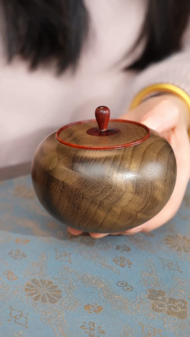 乌木类家具金丝楠阴沉木  品香罐