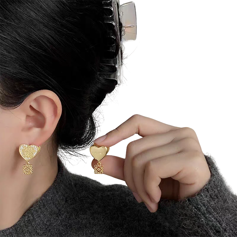 铜合金耳饰 时尚百搭轻奢配饰 lyw耳钉 7799