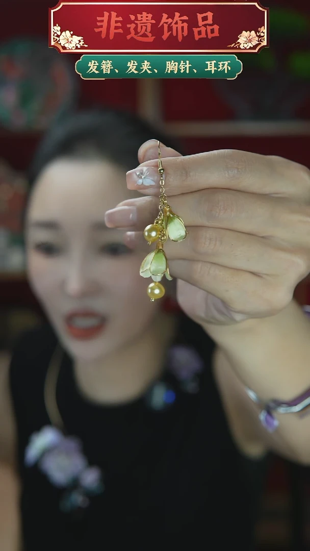 合金无新款铃兰花耳环