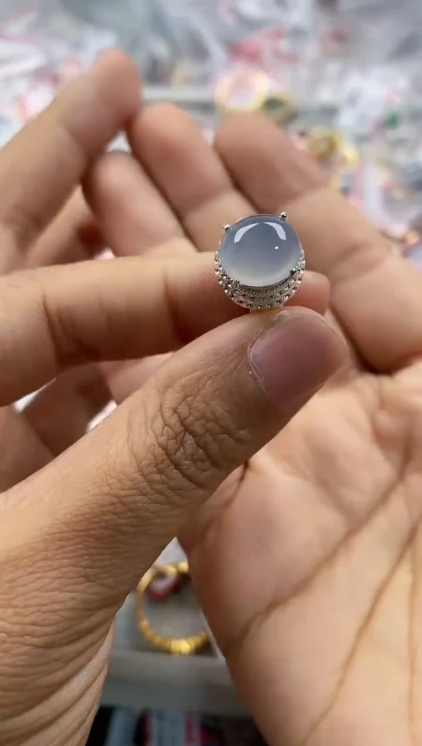 未镶嵌戒指翡翠444             2