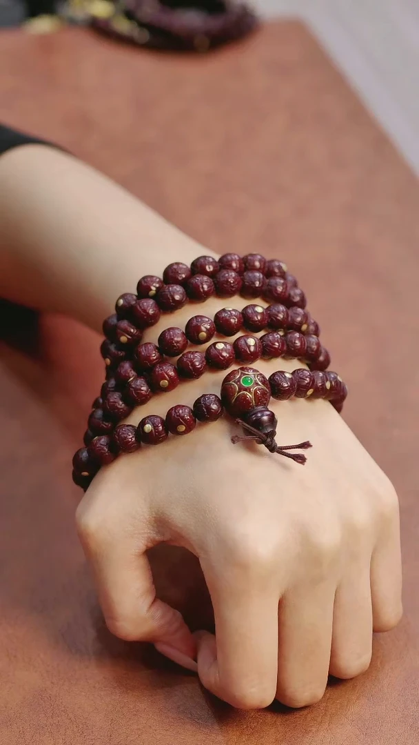 吊坠凤眼菩提镶嵌尼泊尔凤眼108 8.8+