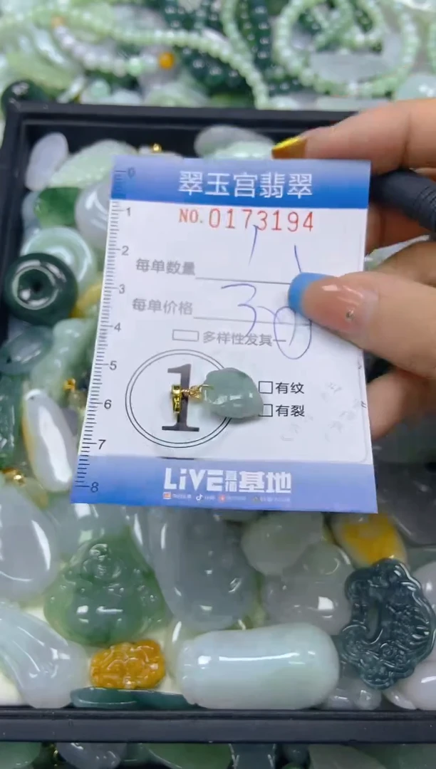 翡翠未镶嵌颈饰闪购0173194