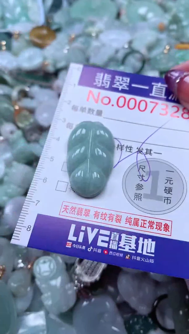 翡翠未镶嵌吊坠(不含链)7328