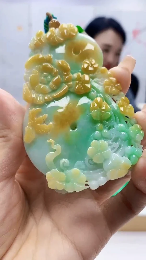 未镶嵌定制翡翠A**理5155ty-毛货挂件