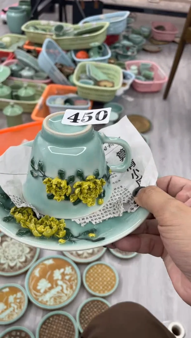 迷*口沿缩釉  慧仙青瓷 龙泉青瓷大促