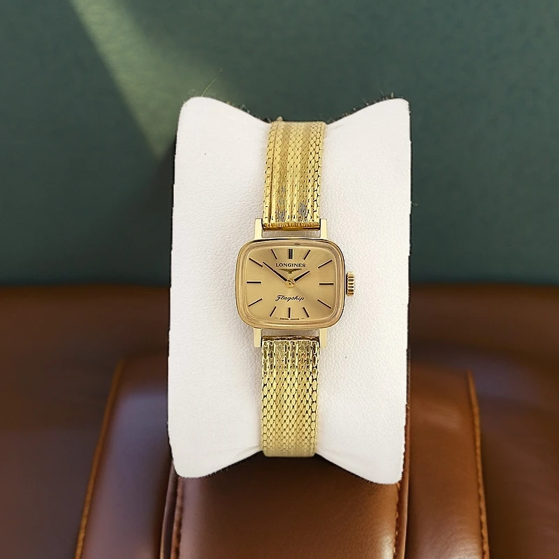 95新 Longines/浪琴 女士时尚手动机械手表简约设计复古气质腕表