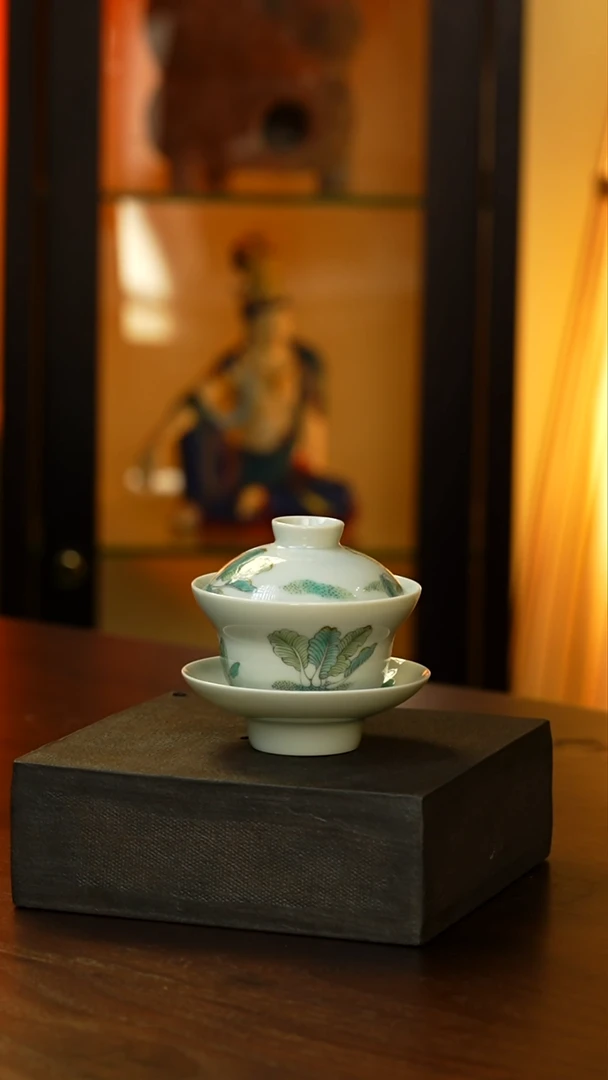 白菜三才葫芦盖碗