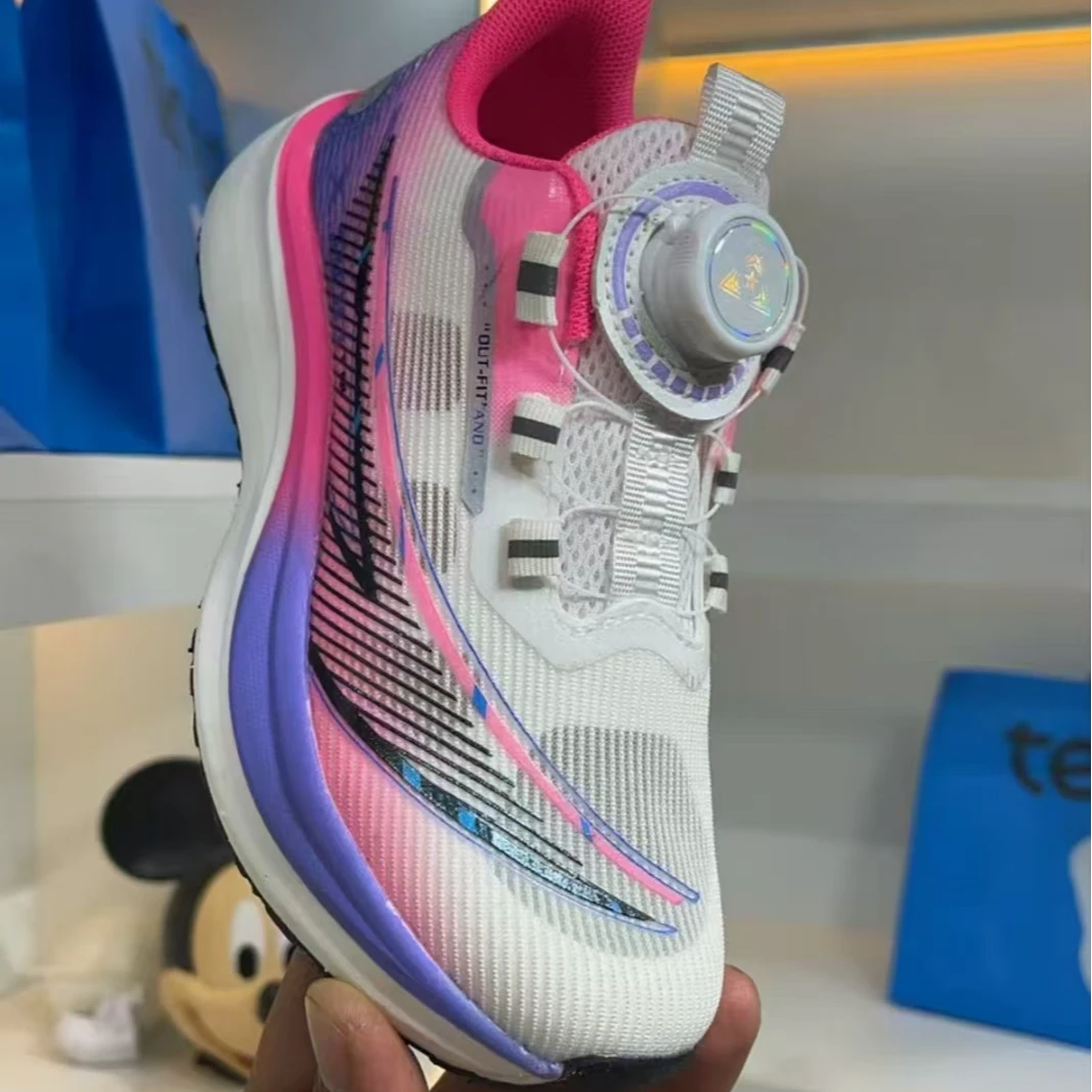 儿童女童碳板运动鞋夏季单网透气网面鞋女童鞋女童中大童运动跑鞋