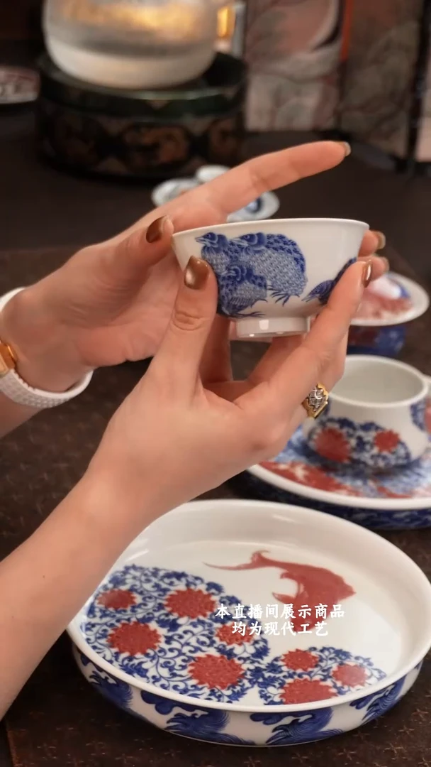 杯肥**猫游玉堂之精美茶器