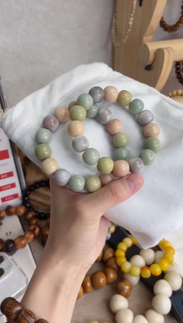 菩提根/象牙果手串z42干磨苹果14mm