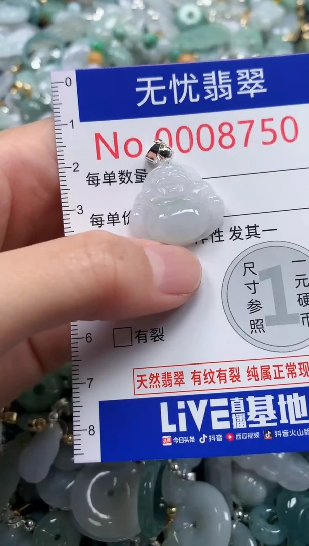 翡翠未镶嵌吊坠(不含链)8750
