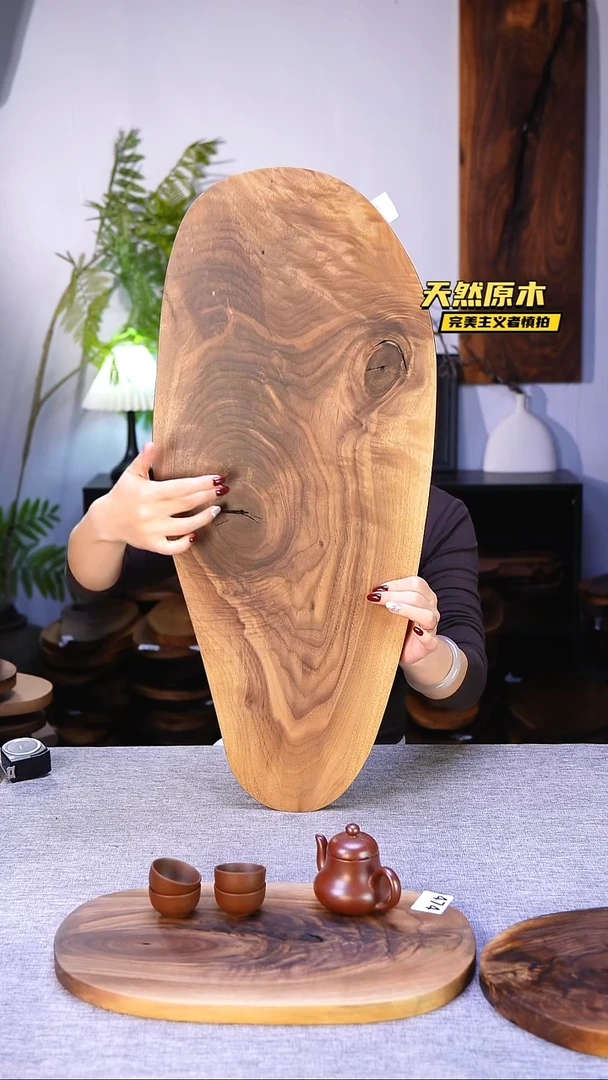 木北美黑胡桃原木.干裂疤结不属于商品质量问题完美主义者慎拍