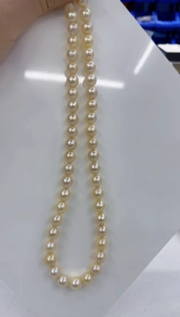 颈饰银S925镶嵌海水珍珠