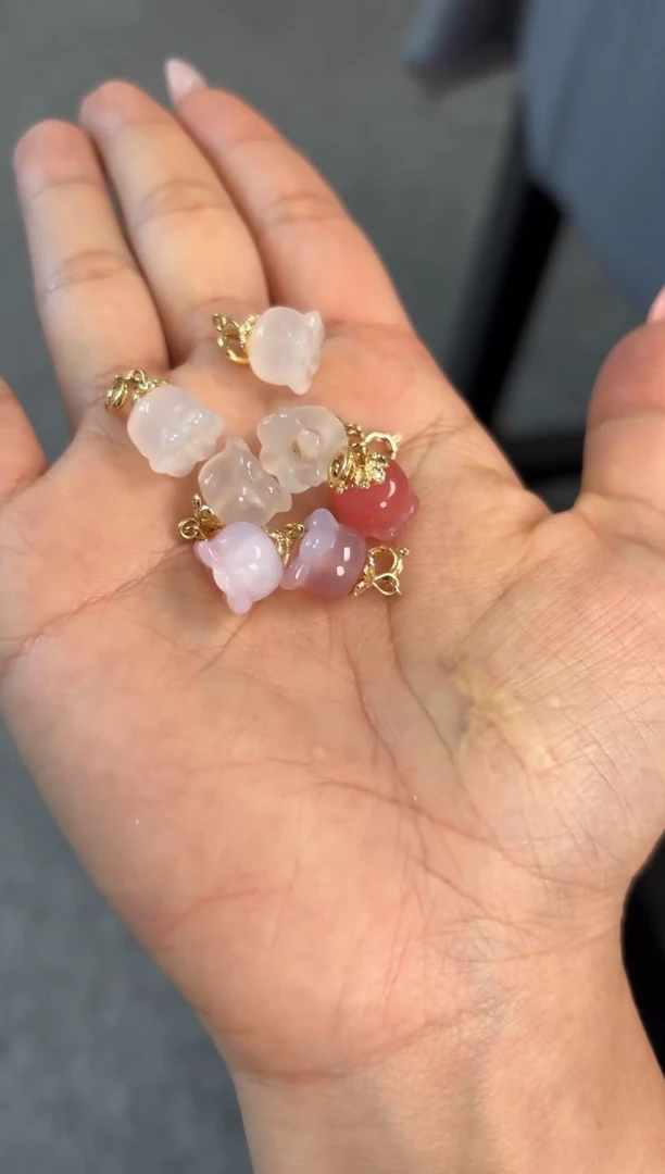 玛瑙/玉髓提溜合金铃兰花小滴溜多样性发1