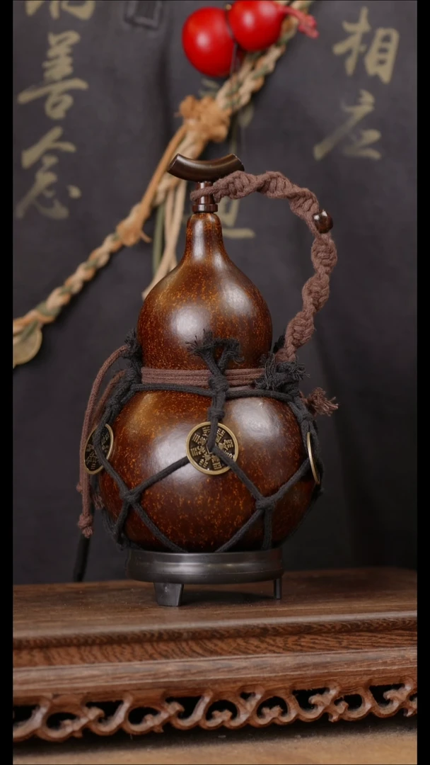 144号精品天然大漆酒葫芦一物一拍~