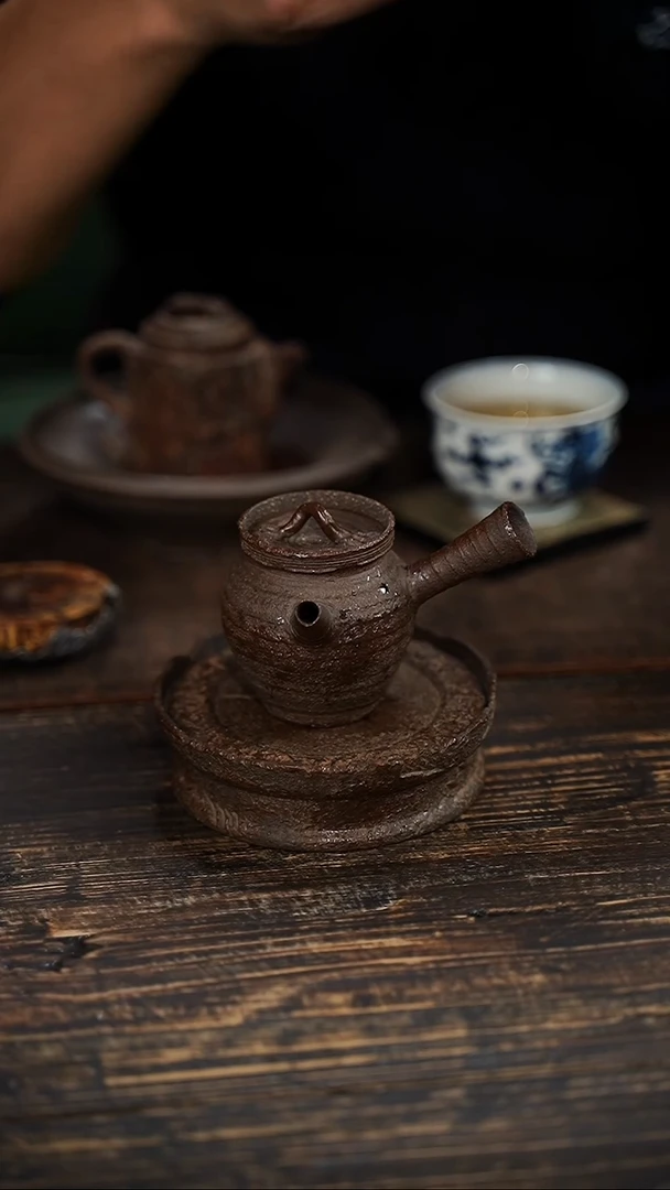 全手工制作 南蛮侧把壶  100cc