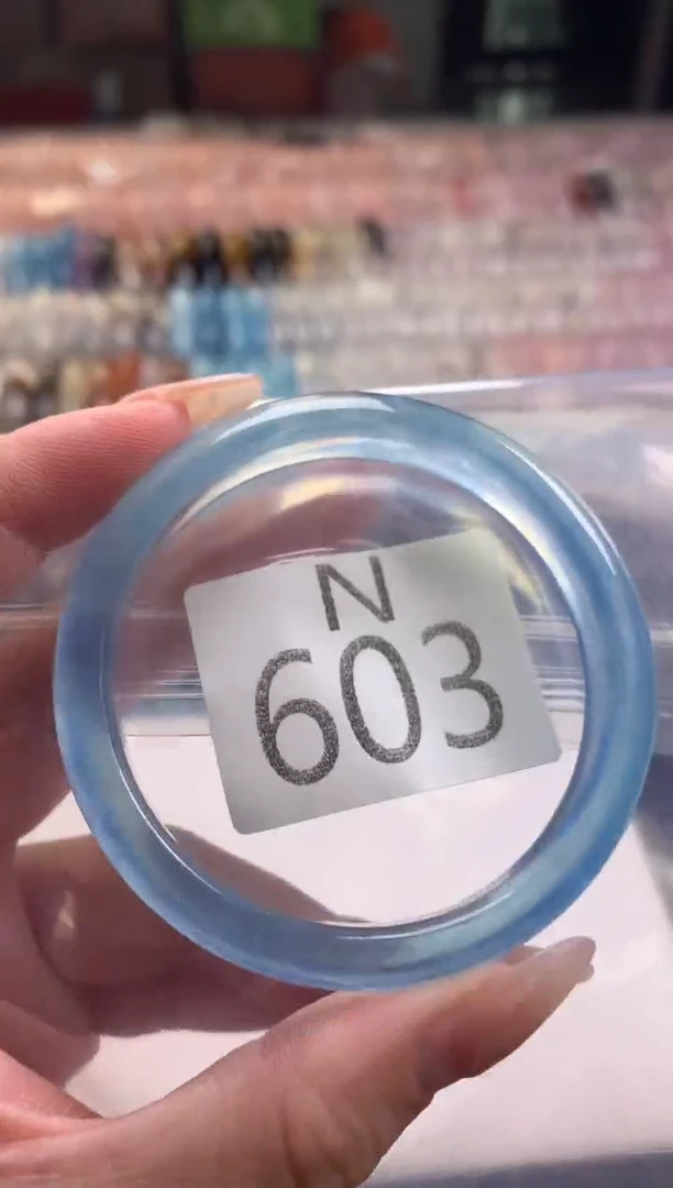 水晶珠宝半成品未镶嵌٩****)水晶手镯603-54