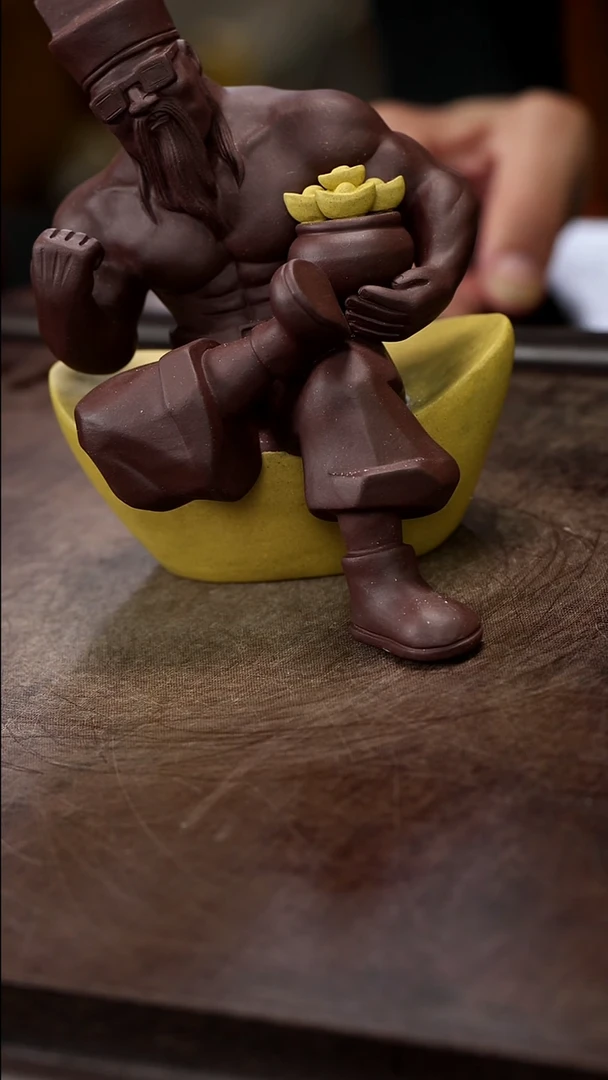 紫砂茶宠紫砂财神