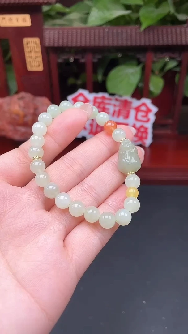 颈饰未镶嵌和田玉手串XA34多样性发其一