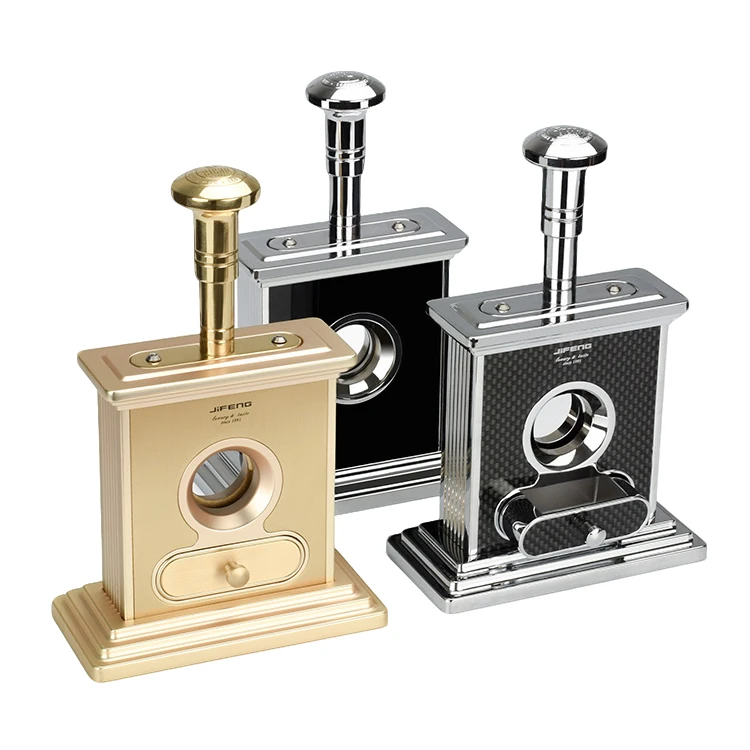 JIFENG台式雪茄刀不锈钢锋利顺滑剪切雪茄工具配件季风雪茄断头台