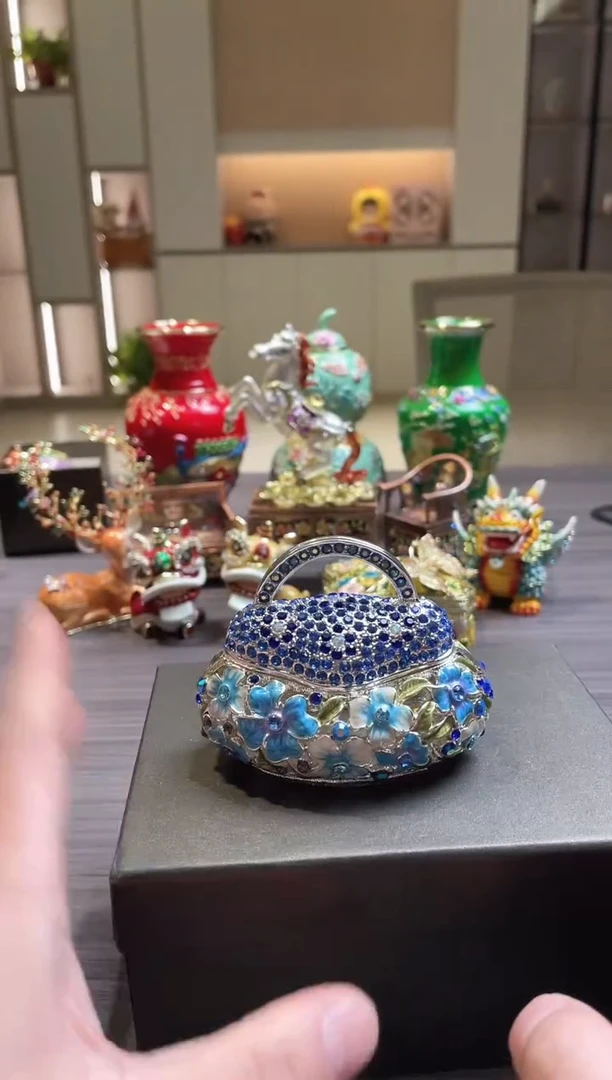 七宝烧珐琅彩首饰盒