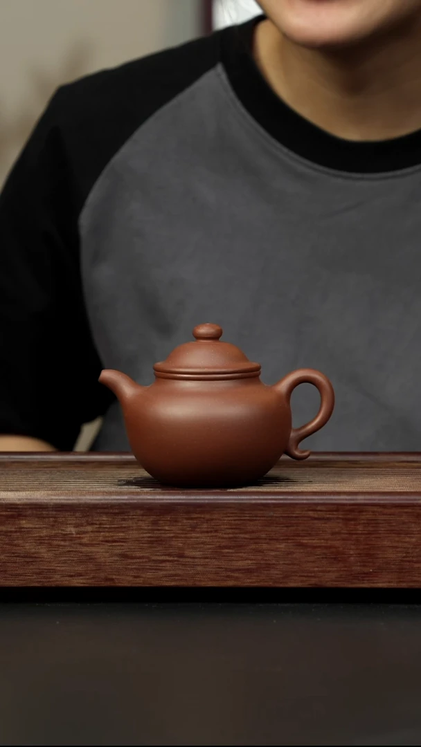 紫砂茶壶底槽清 莲子全手