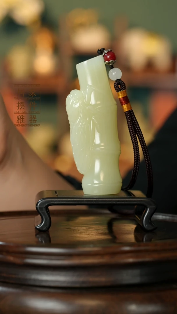 玉《知足常乐》摆件