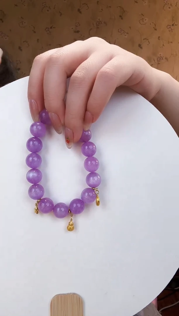 手串锂辉石18K金镶嵌手串1211