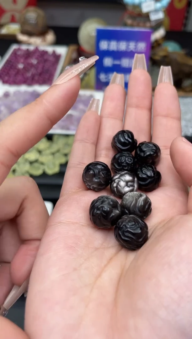 【闪购商品】黑曜岩颈饰未镶嵌23a多样性发其一/1.17/1个