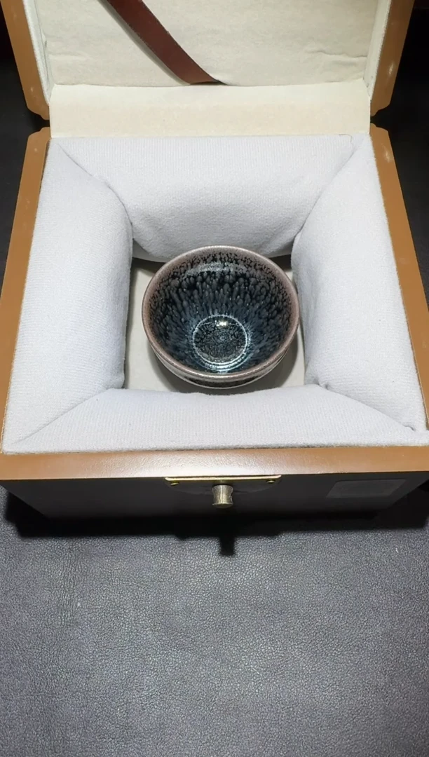 茶盏蔡炳盛代表作银蓝油滴119