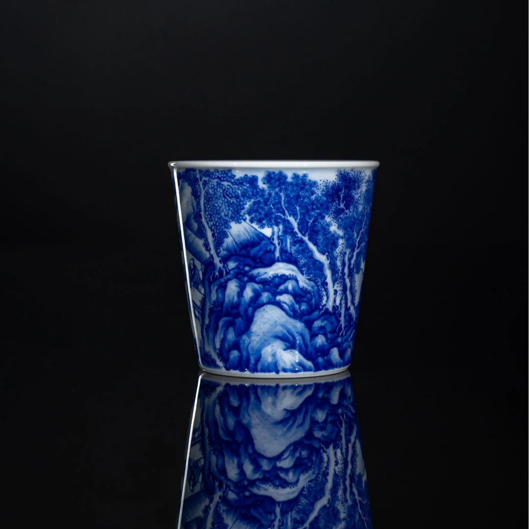 恒垣山房 曲水流觞小可乐杯