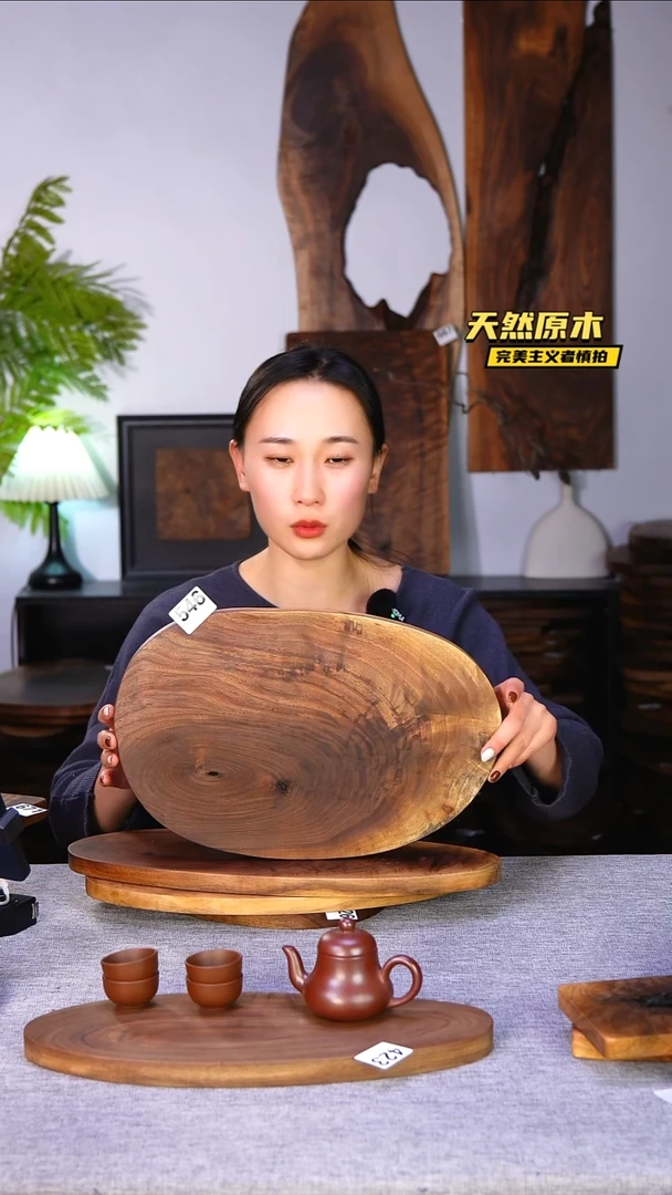 木北美黑胡桃原木.干裂疤结不属于商品质量问题完美主义者慎拍