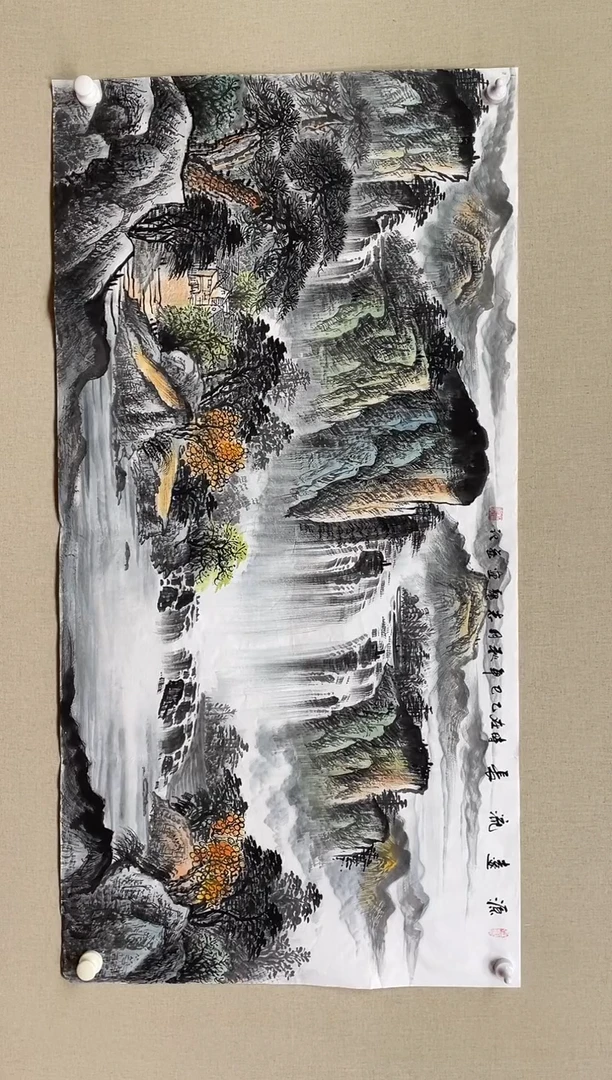 国画138*68 杨志龙杨志龙杨志龙杨志龙