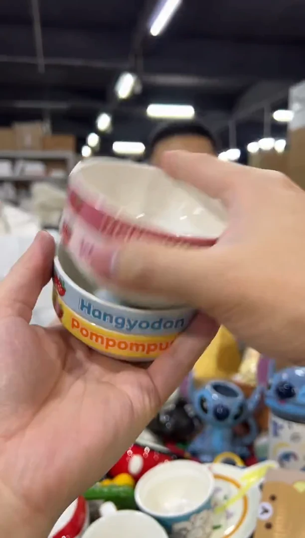 瓷片三利鸥甜品碗4件套